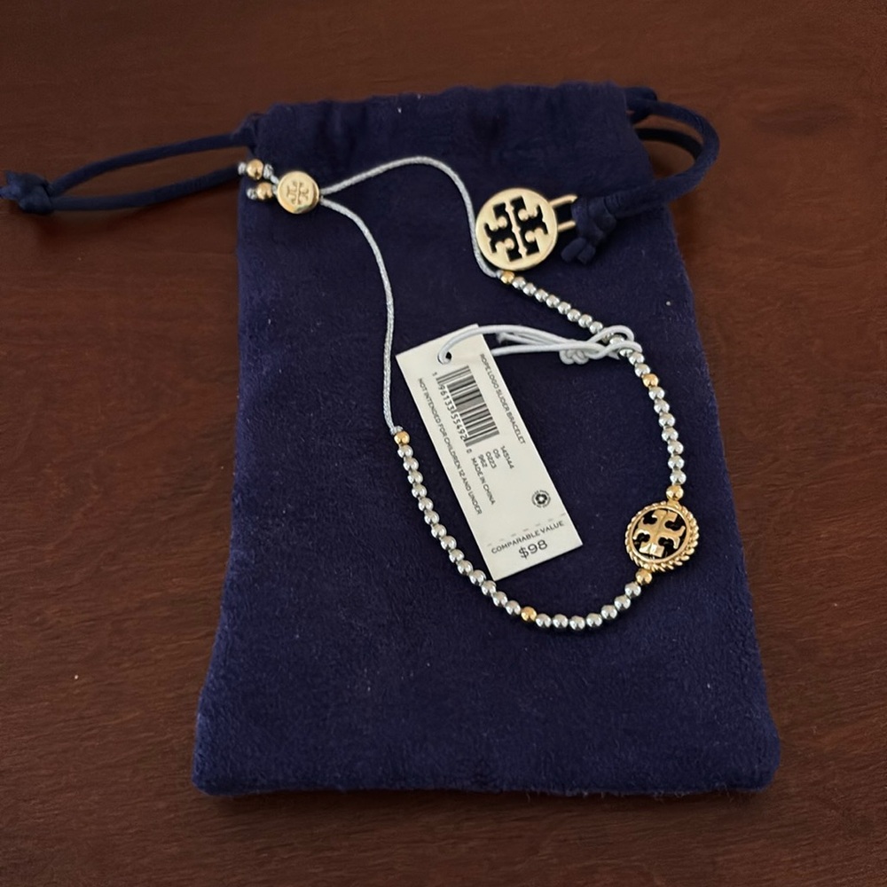 Tory Burch mixed metal adjustable bracelet. Brand new, never worn